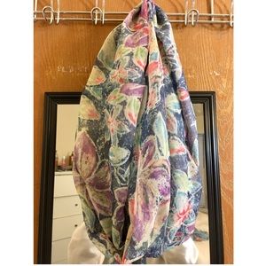 Hand sewn infinity scarf